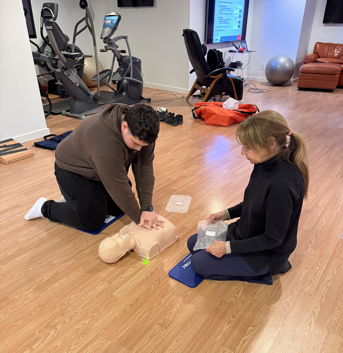Adult & Pediatric First Aid / CPR / AED class in progress